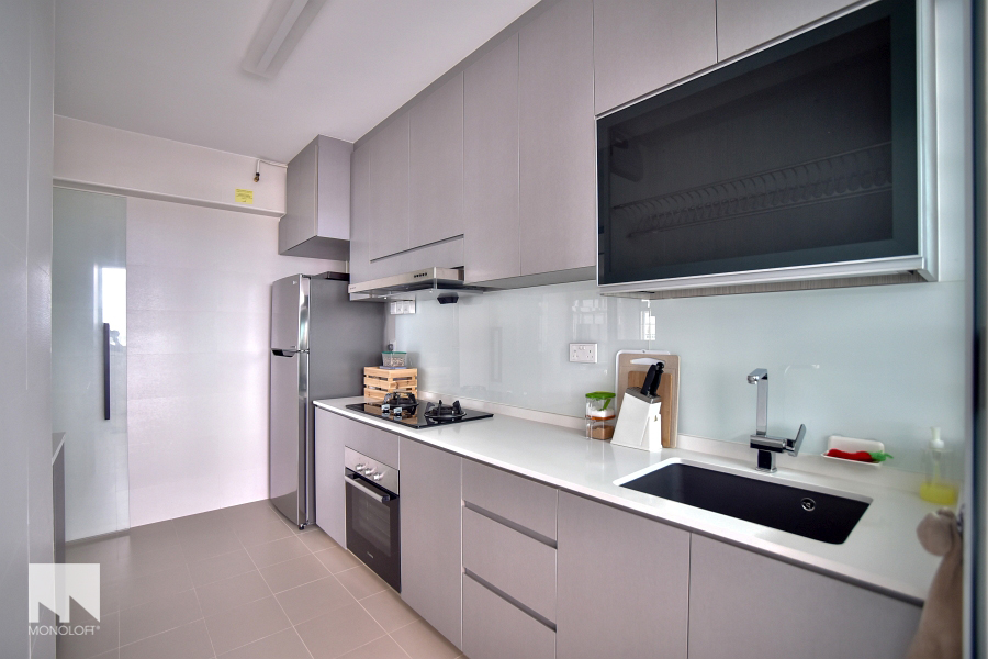 Minimalist Design - Kitchen - HDB 4 Room - Design by MONOLOFT