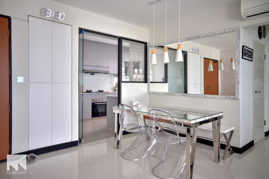 Minimalist Design - Dining Room - HDB 4 Room - Design by MONOLOFT