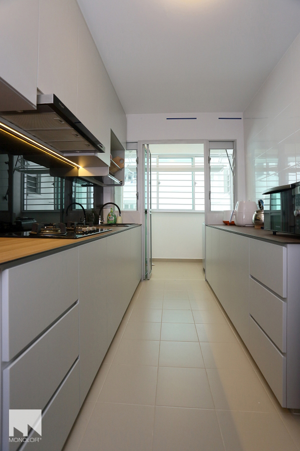 Contemporary, Minimalist Design - Kitchen - HDB 4 Room - Design by MONOLOFT