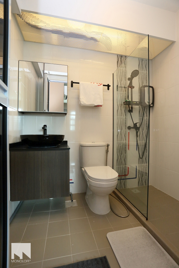 Contemporary, Minimalist Design - Bathroom - HDB 4 Room - Design by MONOLOFT