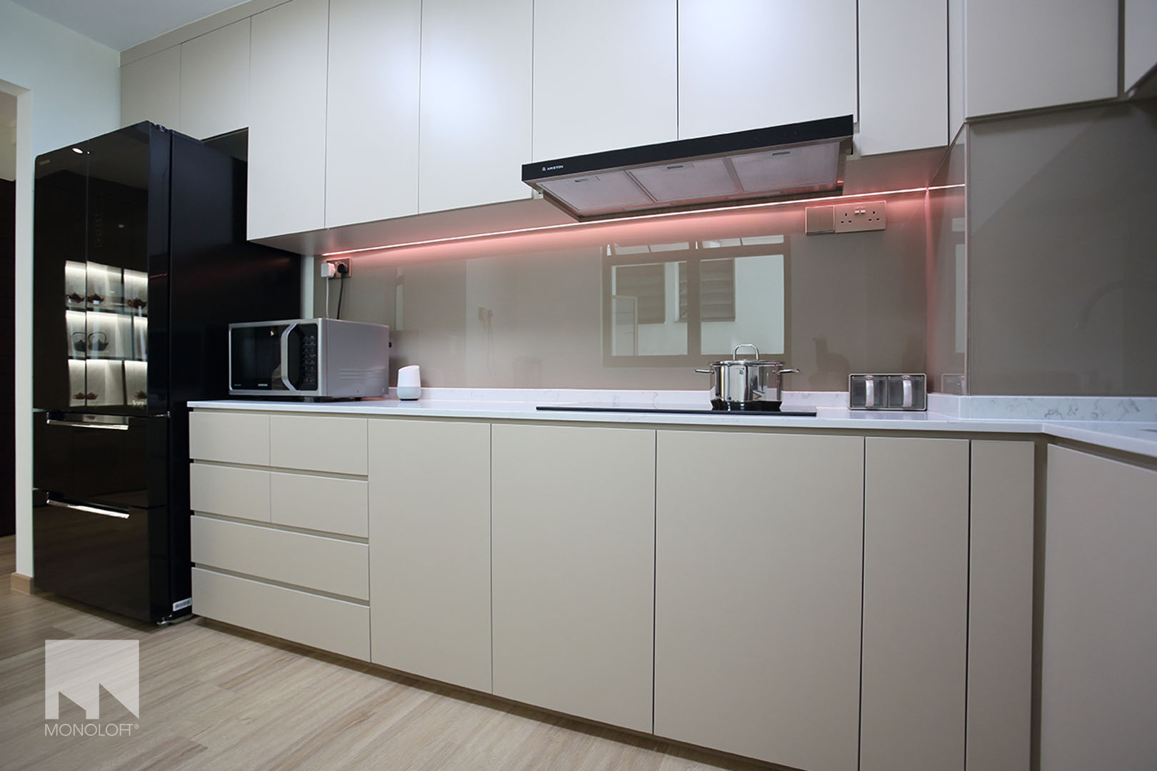 Modern, Oriental Design - Kitchen - HDB 5 Room - Design by MONOLOFT