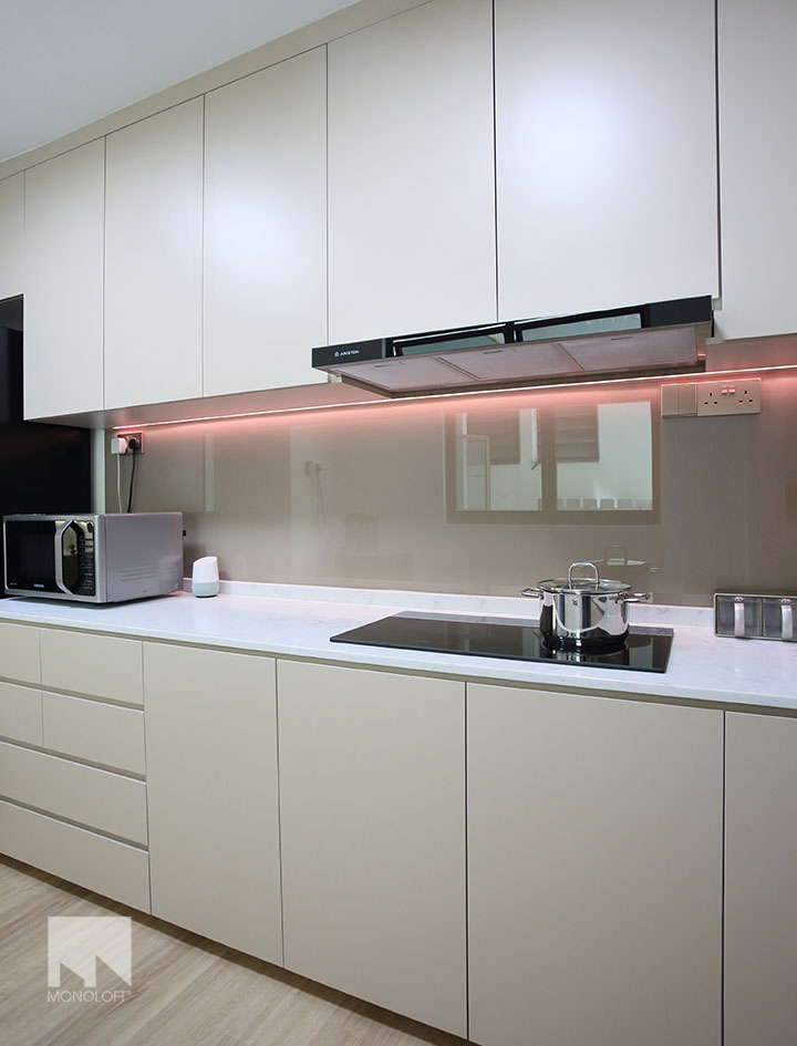 Modern, Oriental Design - Kitchen - HDB 5 Room - Design by MONOLOFT