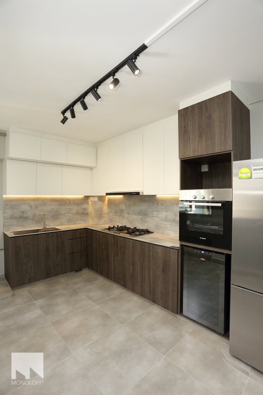 Scandinavian Design - Kitchen - HDB Executive Apartment - Design by MONOLOFT