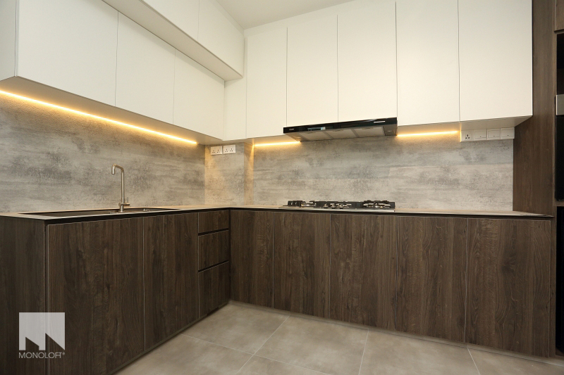 Scandinavian Design - Kitchen - HDB Executive Apartment - Design by MONOLOFT