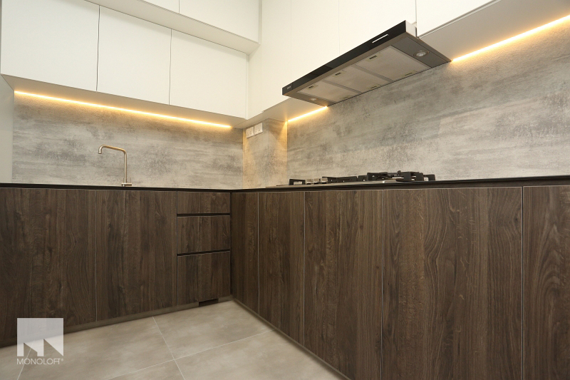 Scandinavian Design - Kitchen - HDB Executive Apartment - Design by MONOLOFT