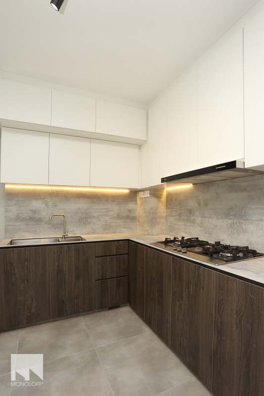 Scandinavian Design - Kitchen - HDB Executive Apartment - Design by MONOLOFT