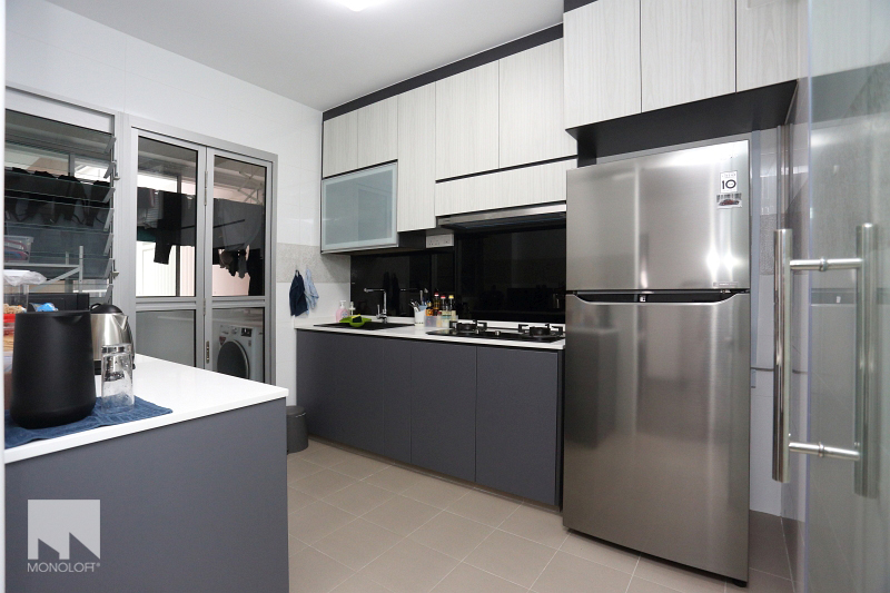 Minimalist, Scandinavian Design - Kitchen - HDB 4 Room - Design by MONOLOFT