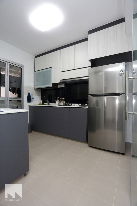 Minimalist, Scandinavian Design - Kitchen - HDB 4 Room - Design by MONOLOFT