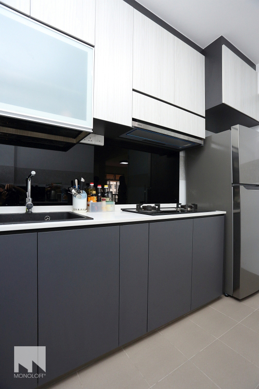 Minimalist, Scandinavian Design - Kitchen - HDB 4 Room - Design by MONOLOFT