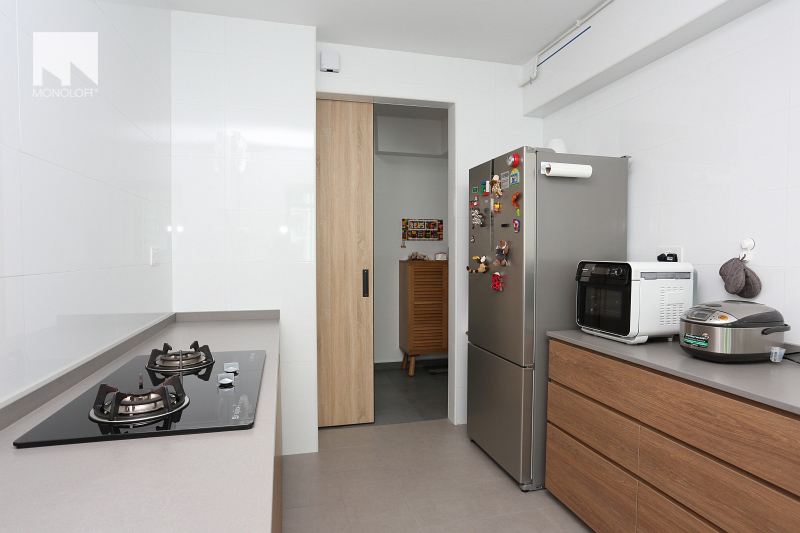 Minimalist Design - Kitchen - HDB 5 Room - Design by MONOLOFT