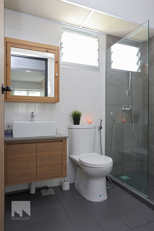 Minimalist Design - Bathroom - HDB 5 Room - Design by MONOLOFT