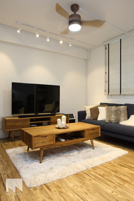 Scandinavian Design - Living Room - HDB 3 Room - Design by MONOLOFT