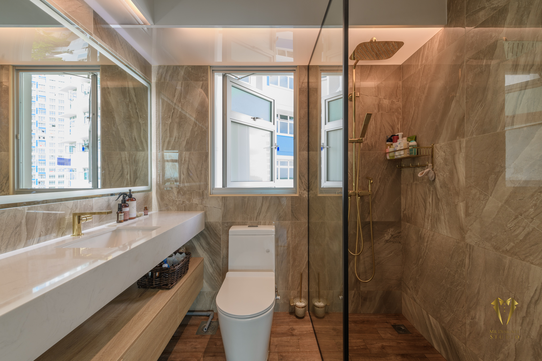 Minimalist Design - Bathroom - HDB 4 Room - Design by Mr Designer Studio