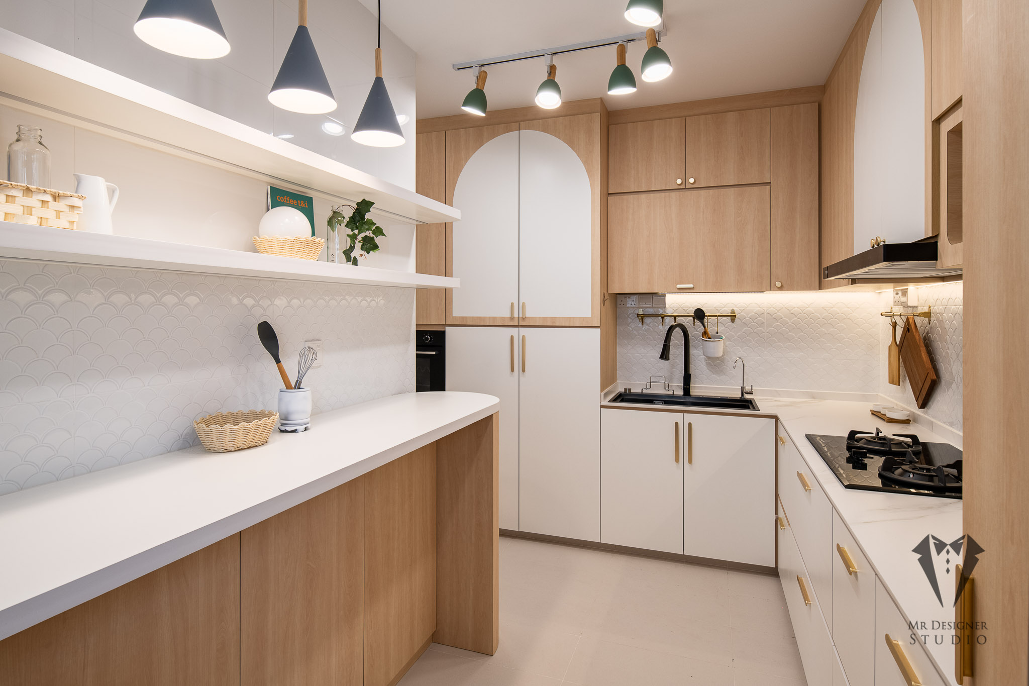 Scandinavian Design - Kitchen - HDB 4 Room - Design by Mr Designer Studio