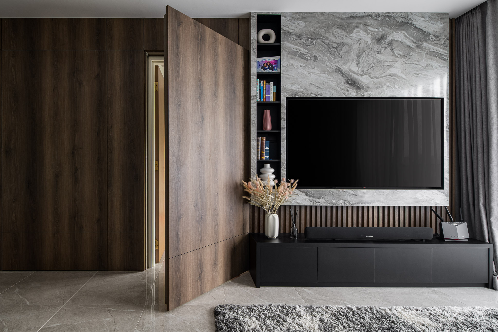 Contemporary Design - Living Room - HDB 4 Room - Design by Mr Designer Studio
