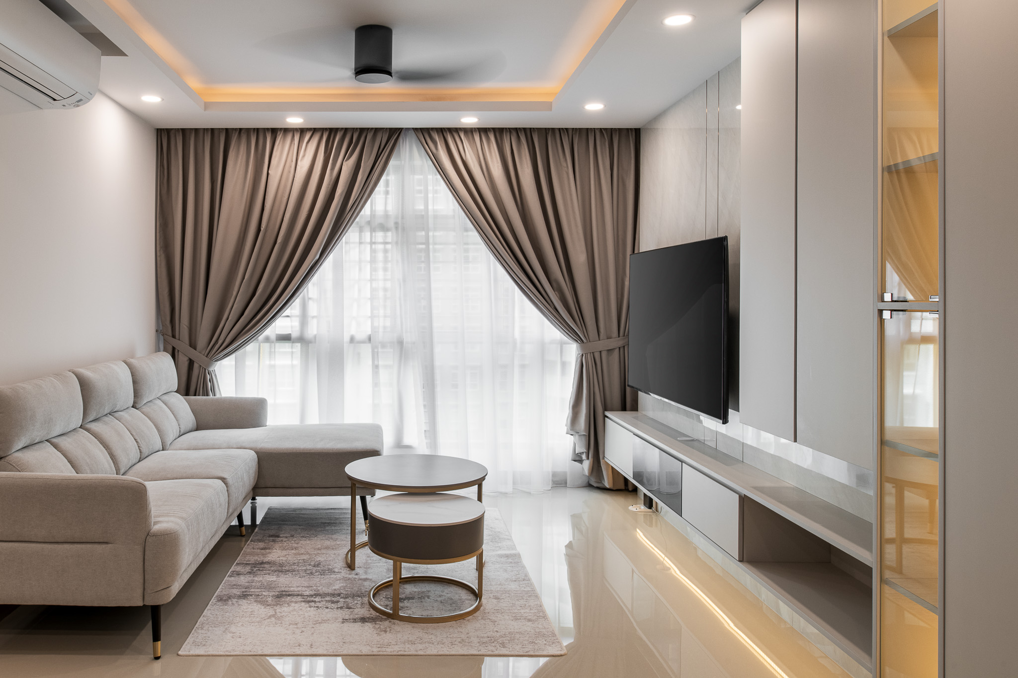 Modern Design - Living Room - HDB 5 Room - Design by Mr Designer Studio