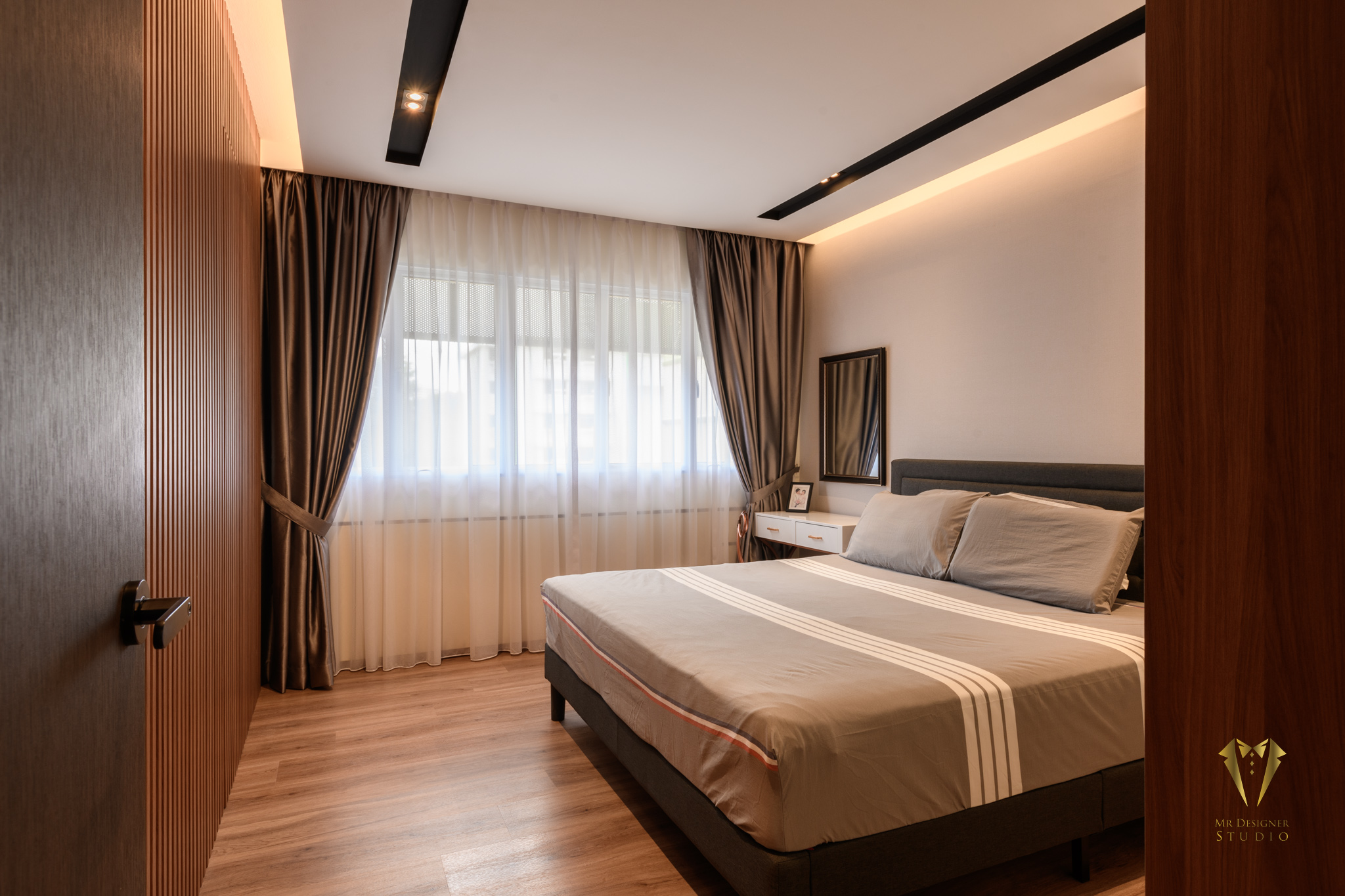 Contemporary, Modern, Oriental Design - Bedroom - HDB 5 Room - Design by Mr Designer Studio