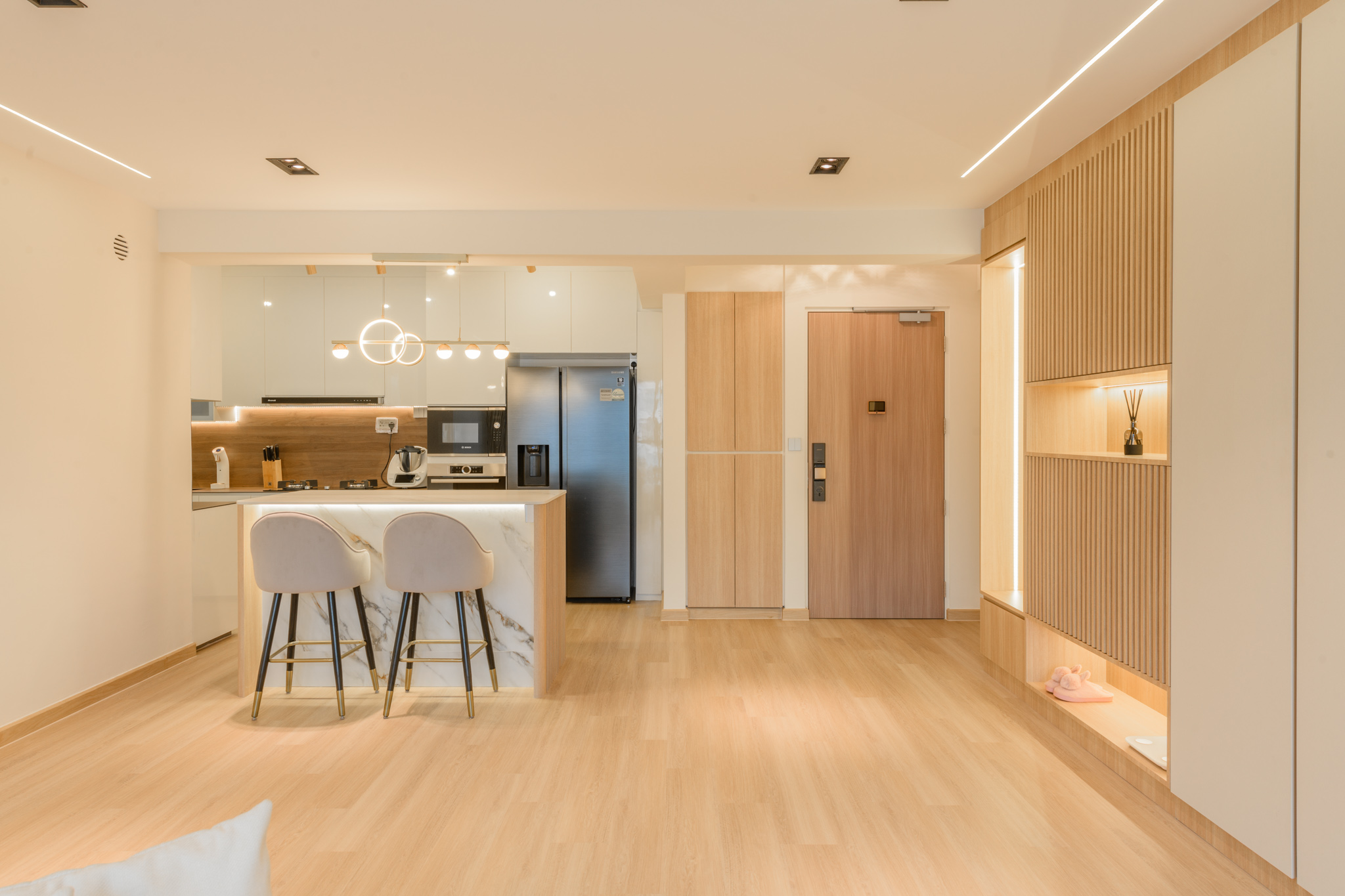Scandinavian Design - Living Room - HDB 5 Room - Design by Mr Designer Studio