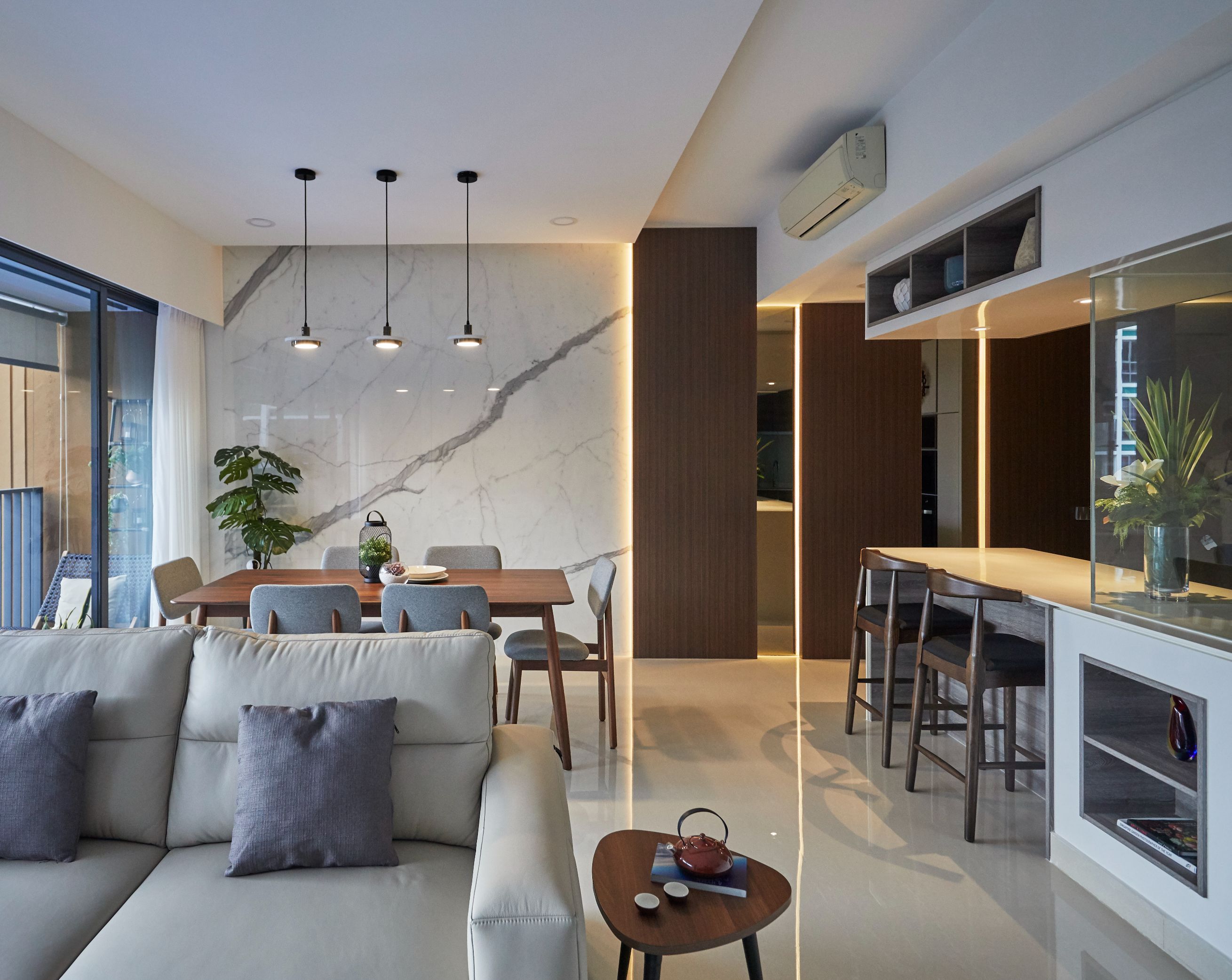 Modern Design - Living Room - Condominium - Design by Mu Design Studio