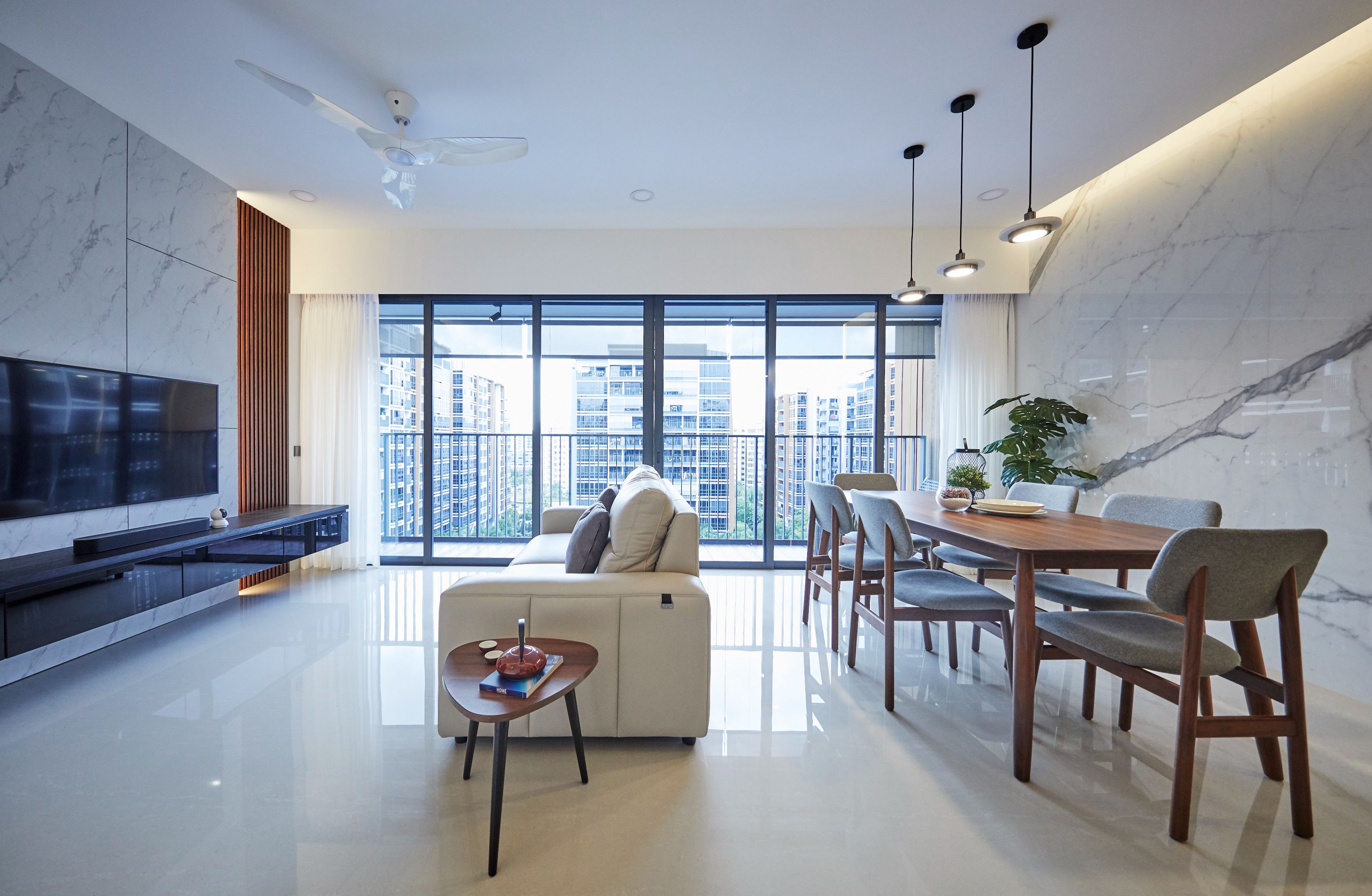 Modern Design - Living Room - Condominium - Design by Mu Design Studio