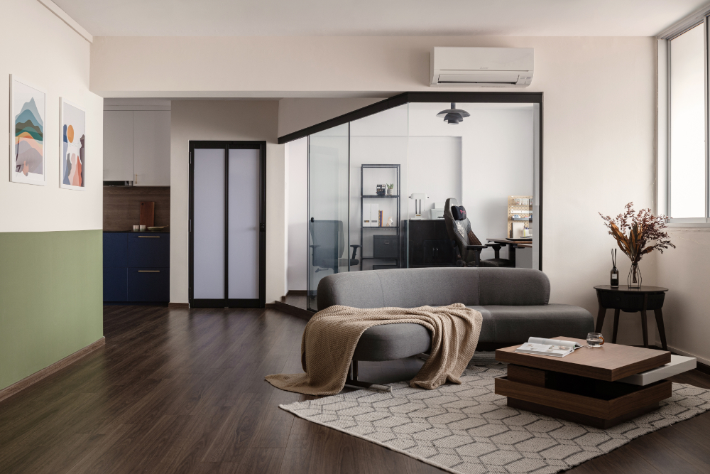Eclectic Design - Living Room - HDB 4 Room - Design by Mu Design Studio