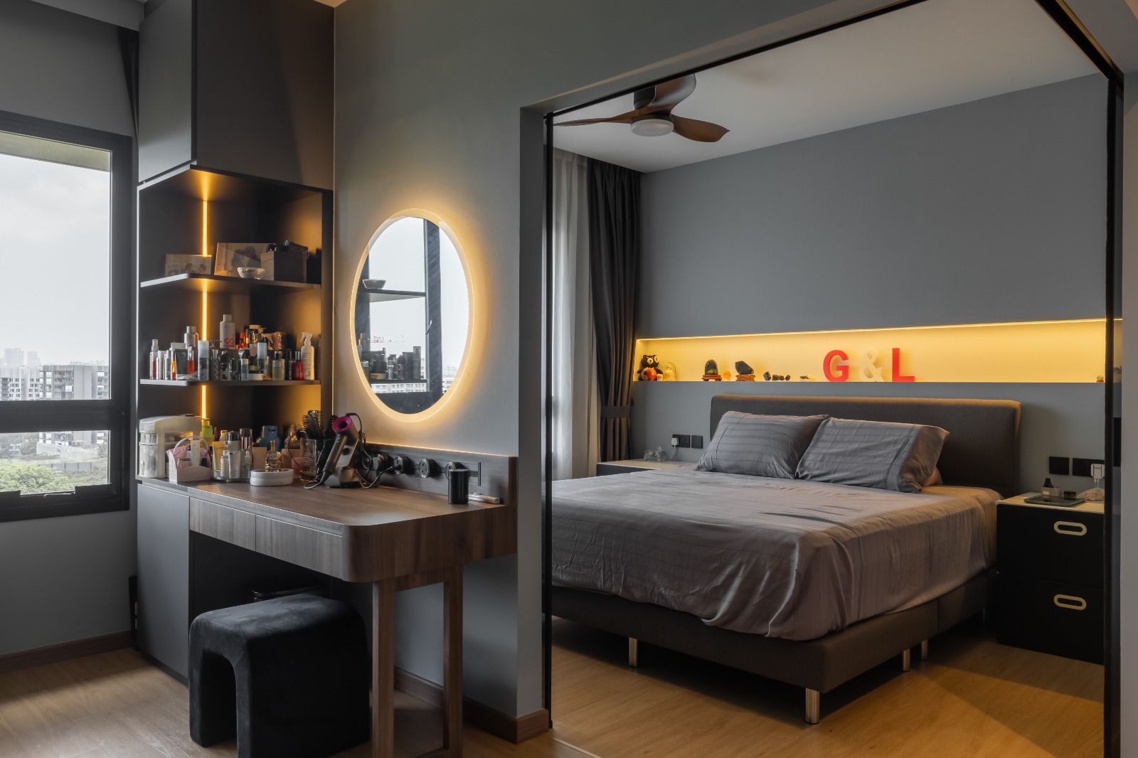Contemporary Design - Bedroom - HDB 5 Room - Design by MYD - Pleasant Home Design