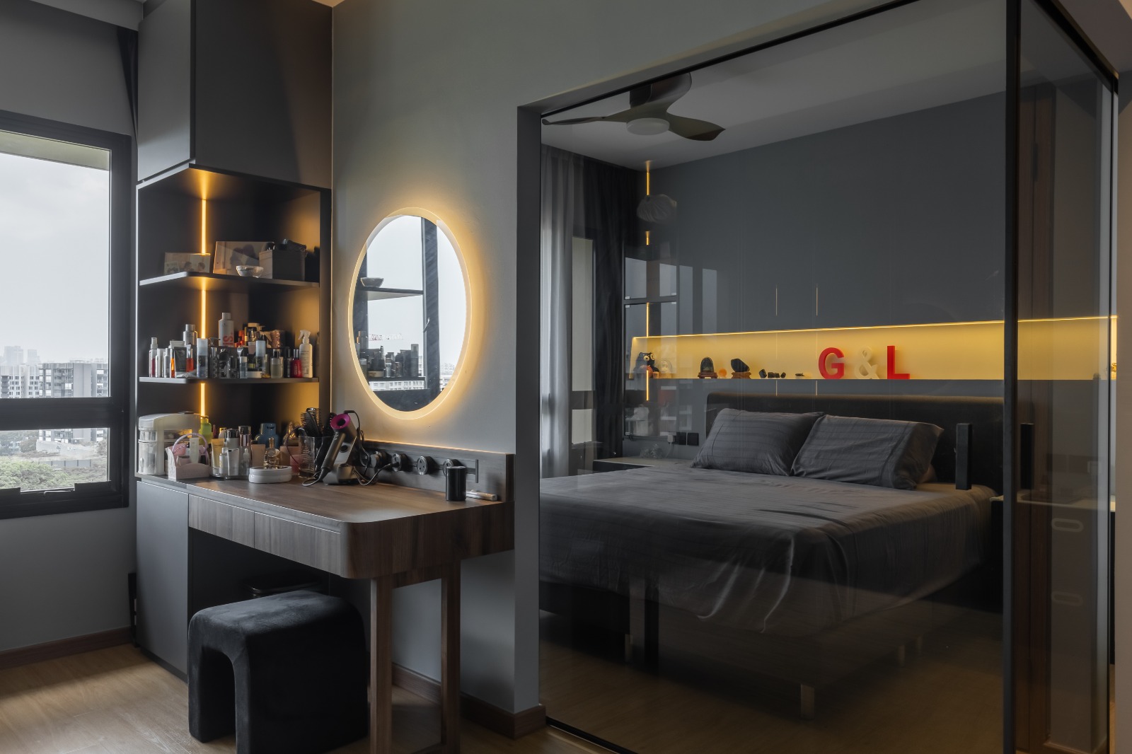 Contemporary Design - Bedroom - HDB 5 Room - Design by MYD - Pleasant Home Design