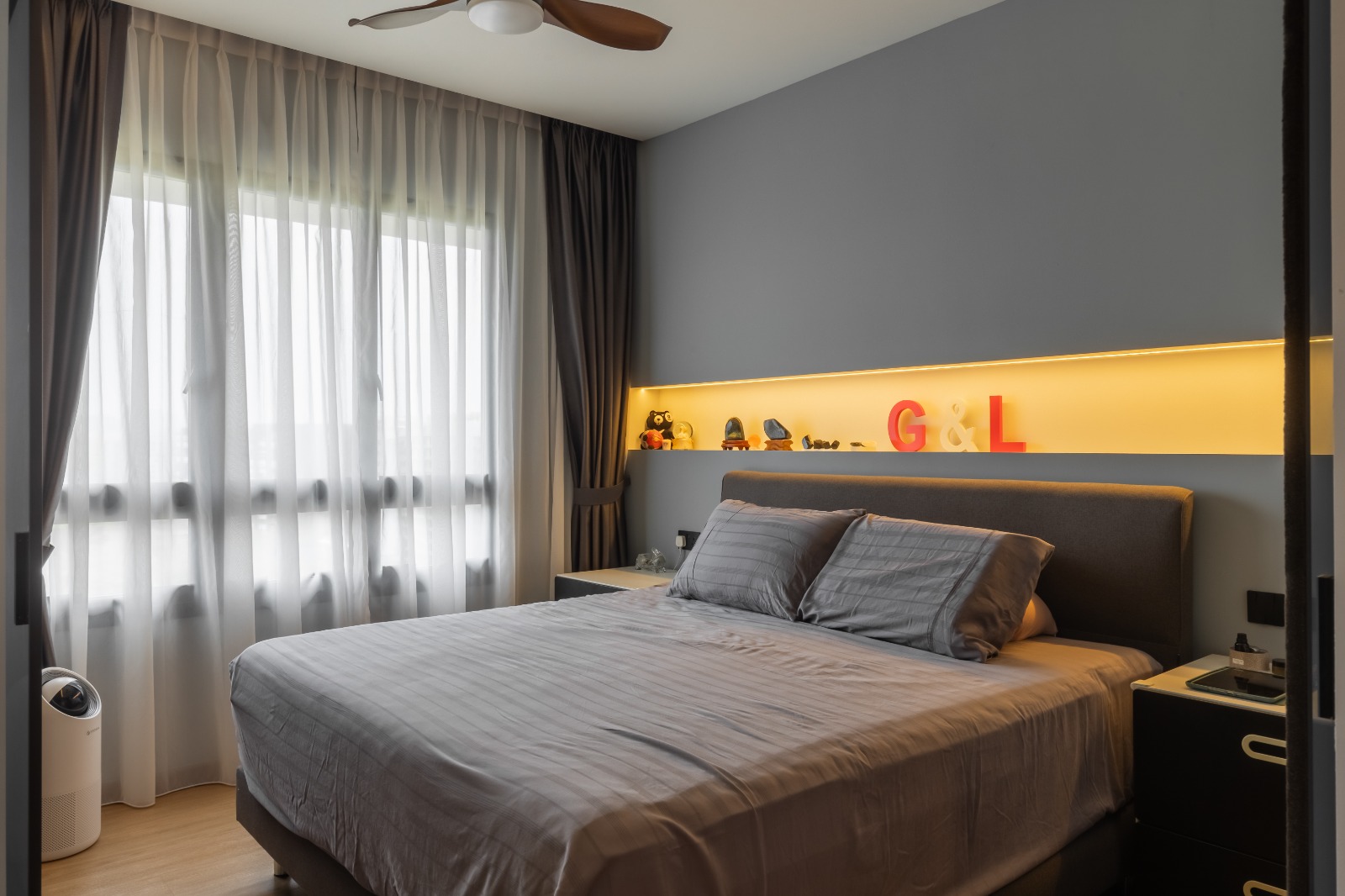Contemporary Design - Bedroom - HDB 5 Room - Design by MYD - Pleasant Home Design