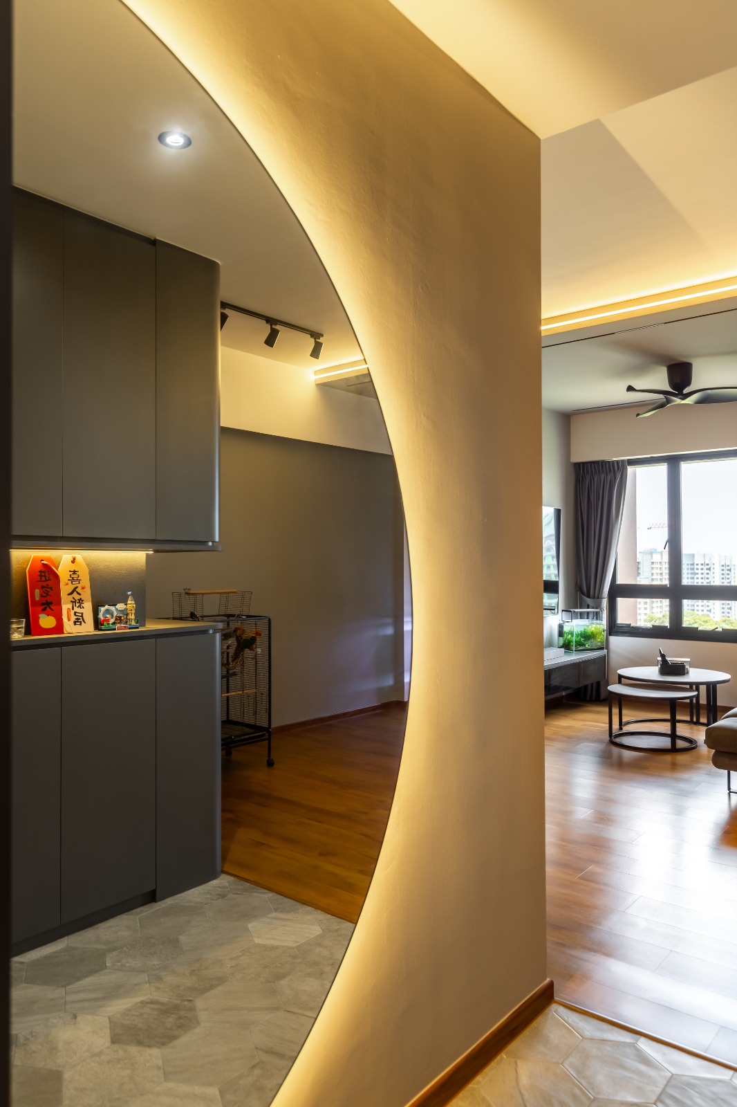 Contemporary Design - Living Room - HDB 5 Room - Design by MYD - Pleasant Home Design