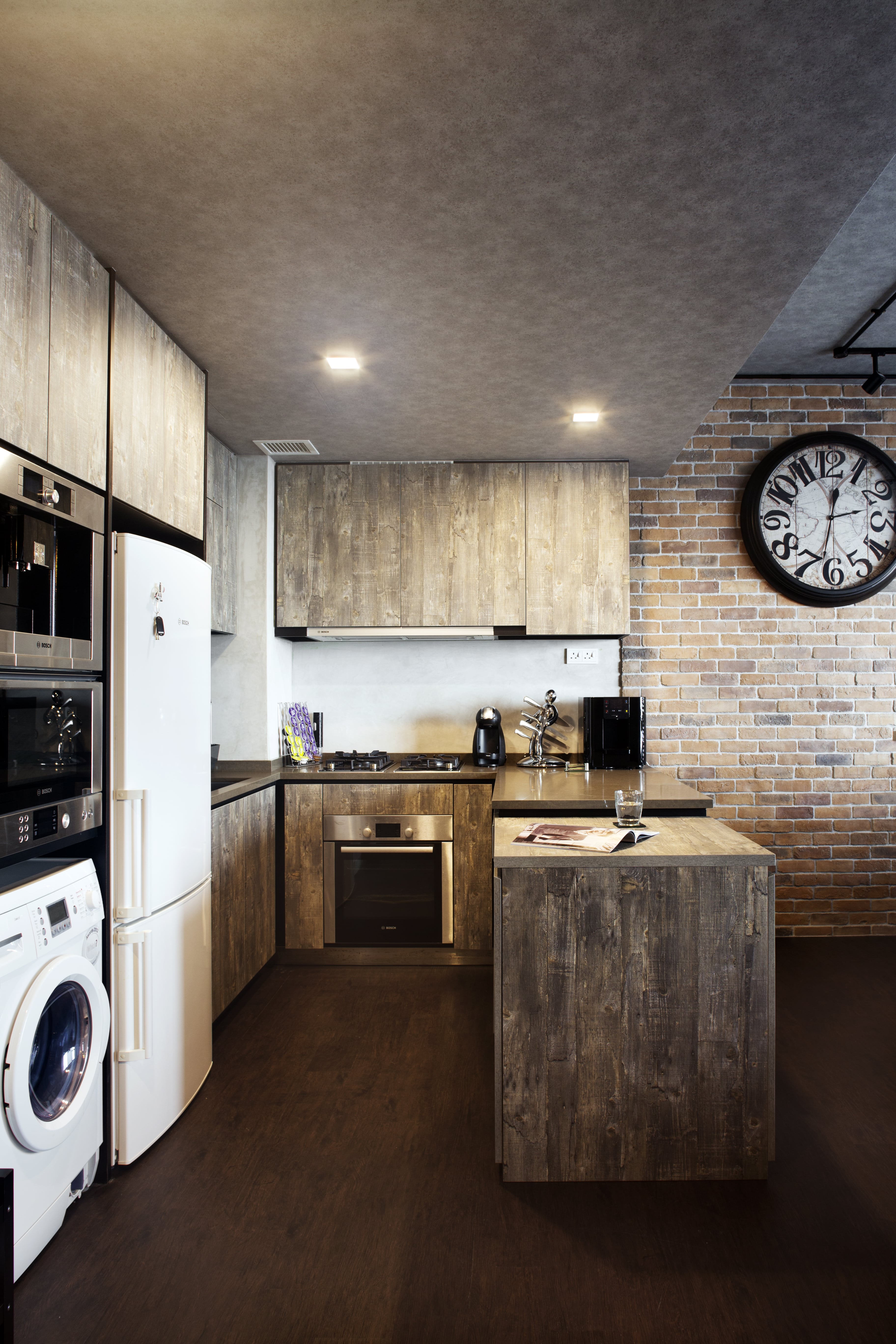 Industrial, Rustic Design - Kitchen - Condominium - Design by Neu Konceptz Pte Ltd