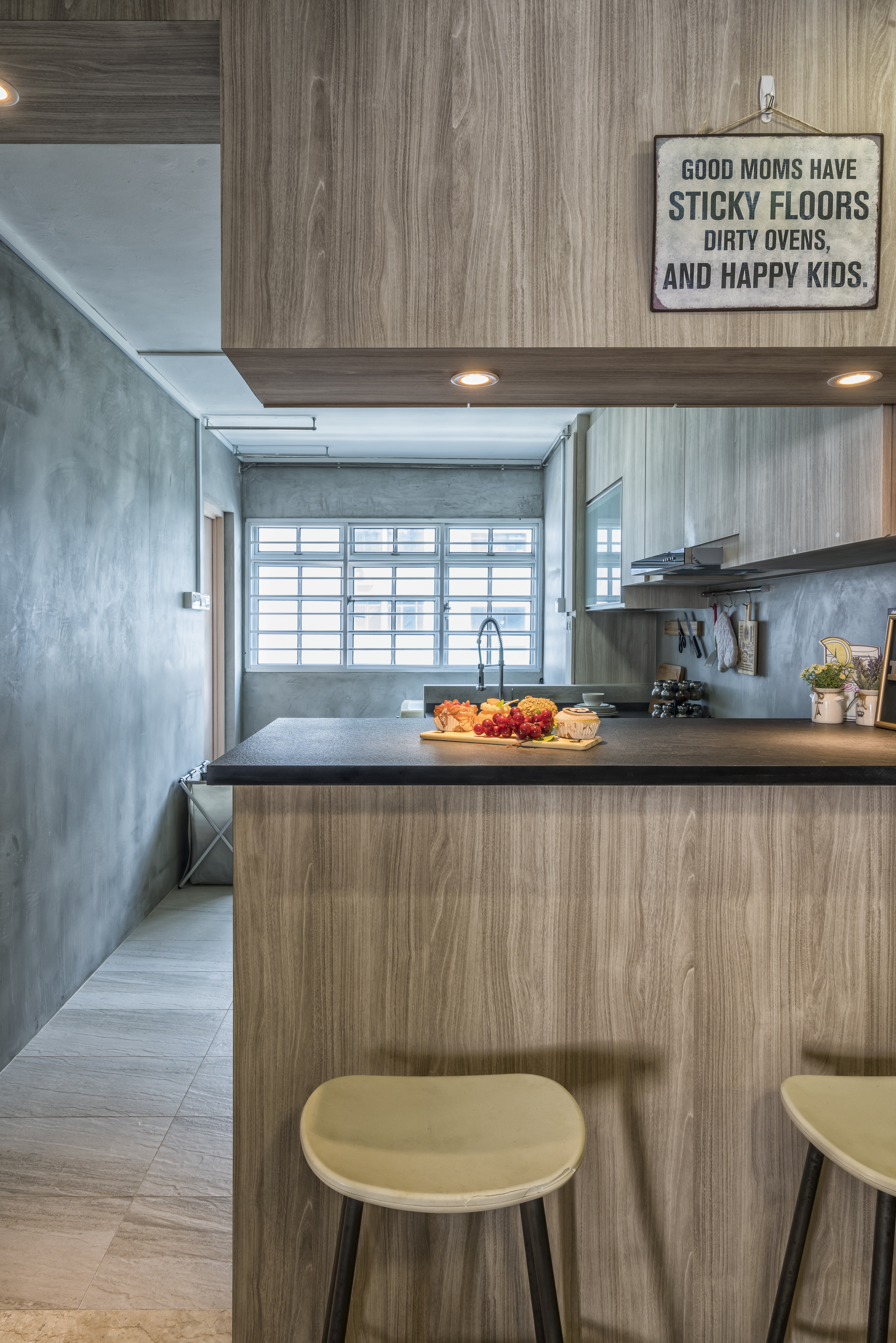 Industrial, Scandinavian Design - Kitchen - HDB 4 Room - Design by New Interior Design 