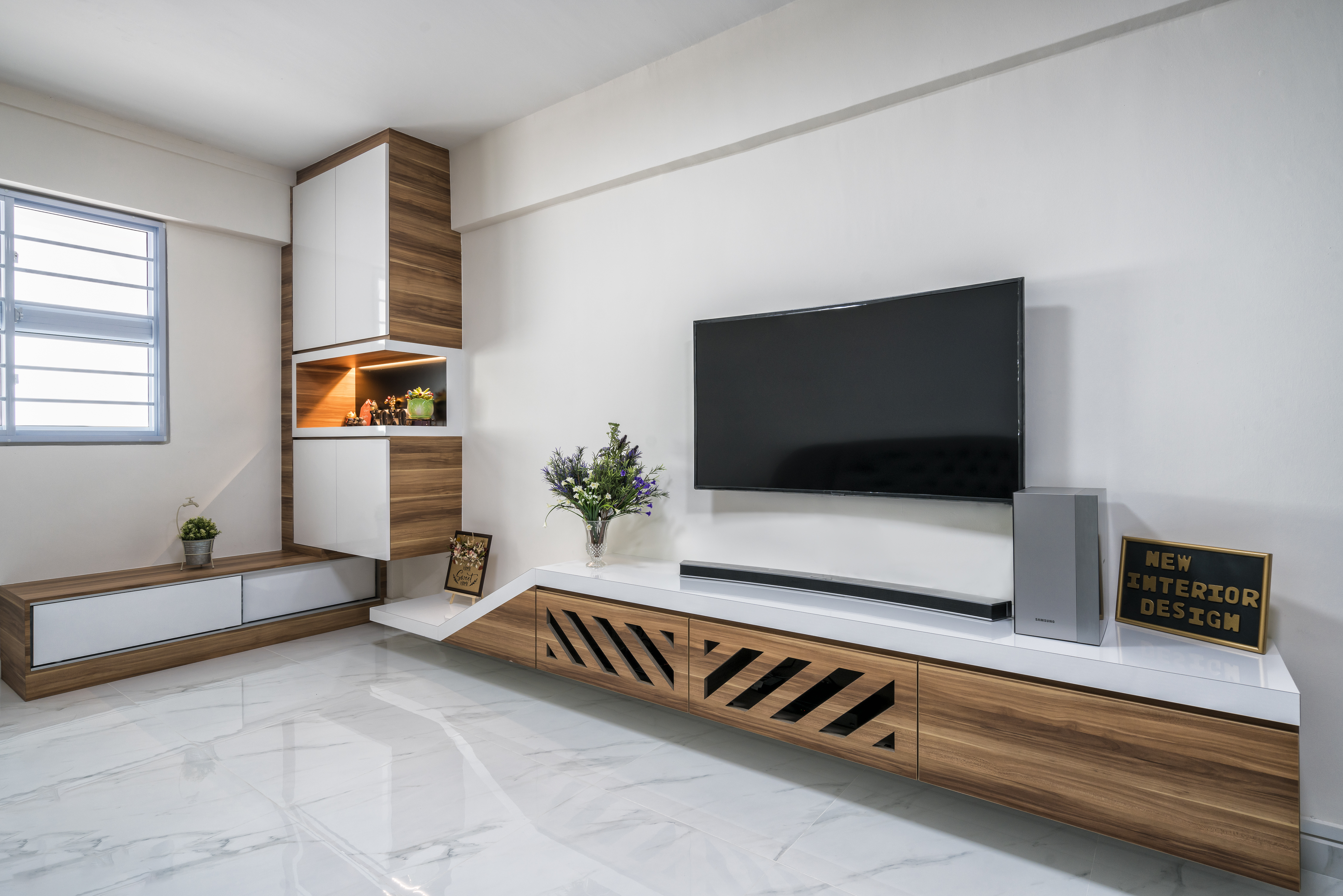 Modern Design - Living Room - HDB 3 Room - Design by New Interior Design 