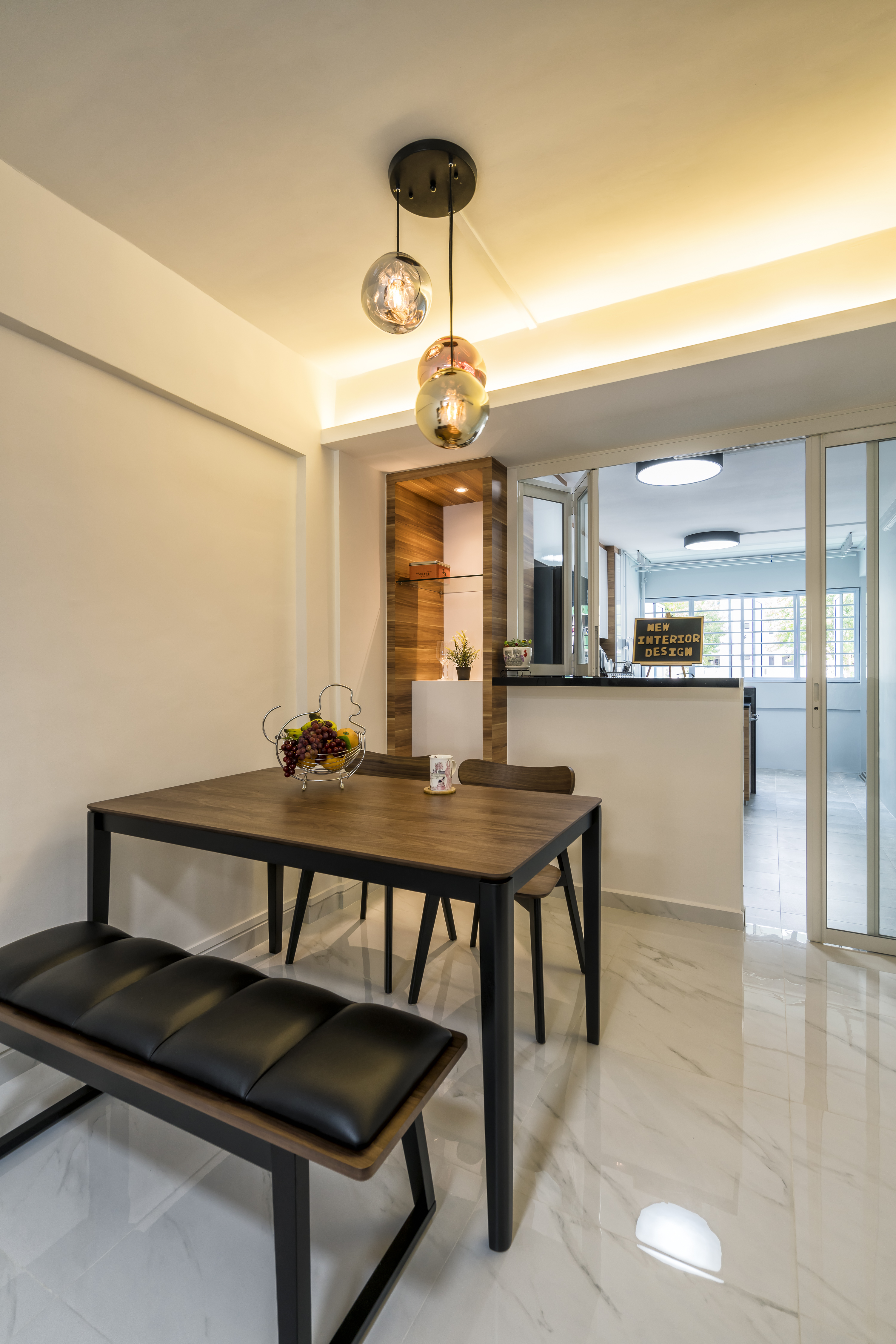 Modern Design - Dining Room - HDB 3 Room - Design by New Interior Design 