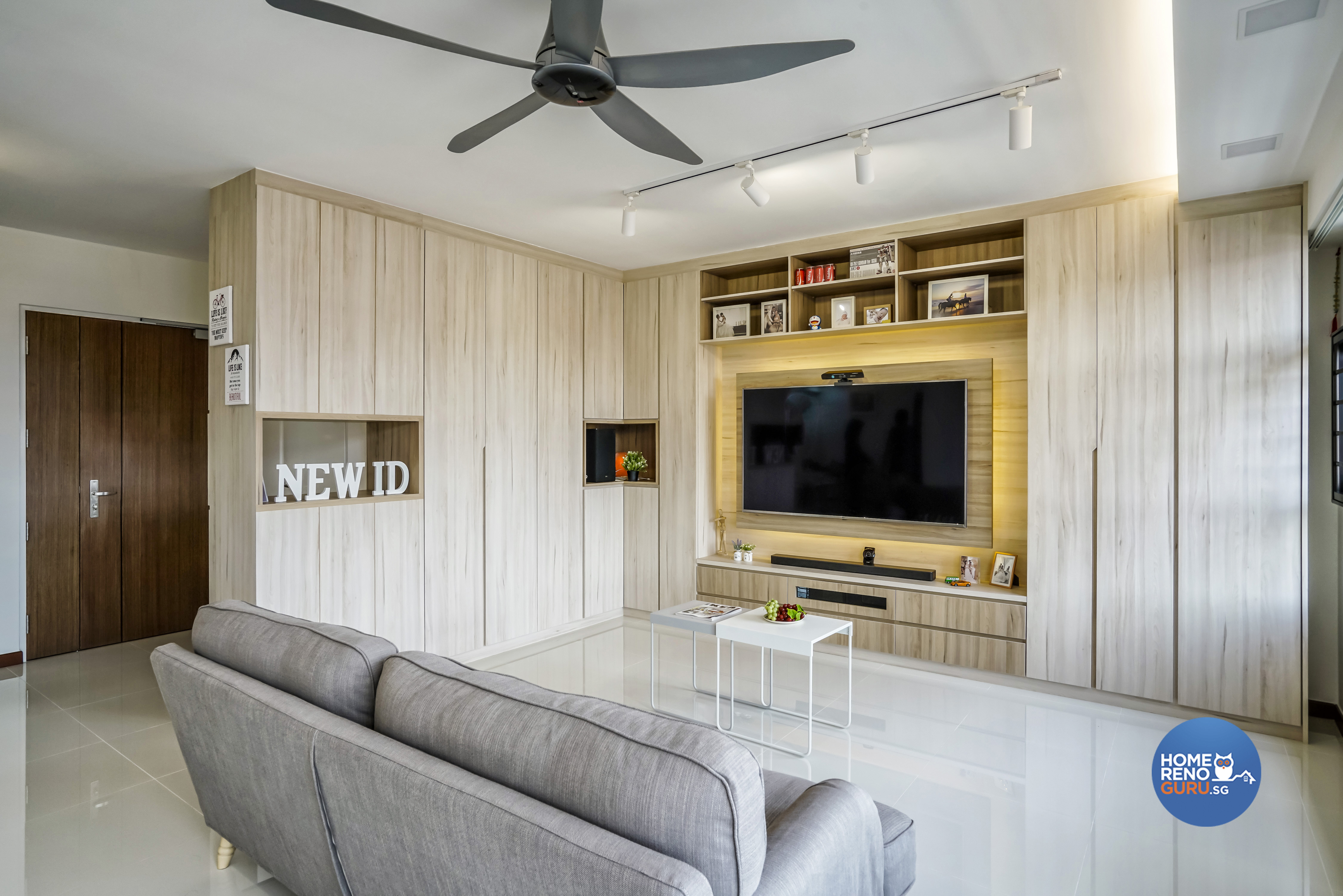 Modern, Scandinavian Design - Living Room - HDB 5 Room - Design by New Interior Design 