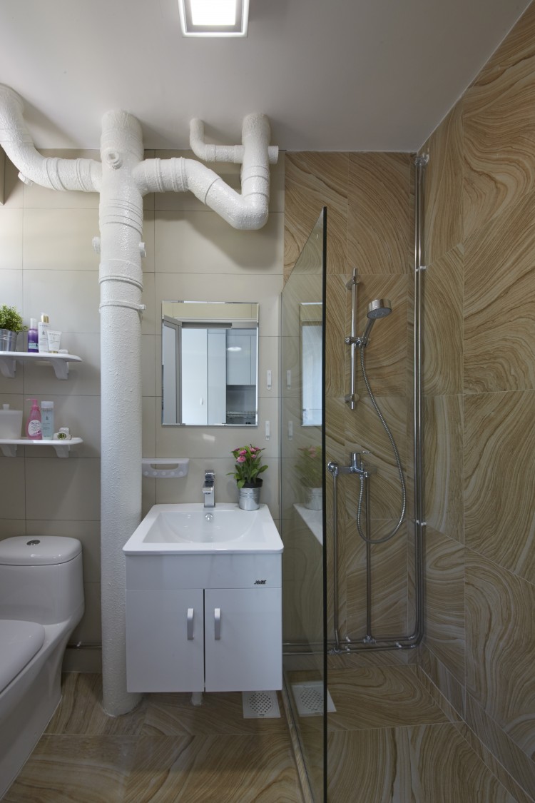 Contemporary, Modern Design - Bathroom - HDB 4 Room - Design by New Interior Design 