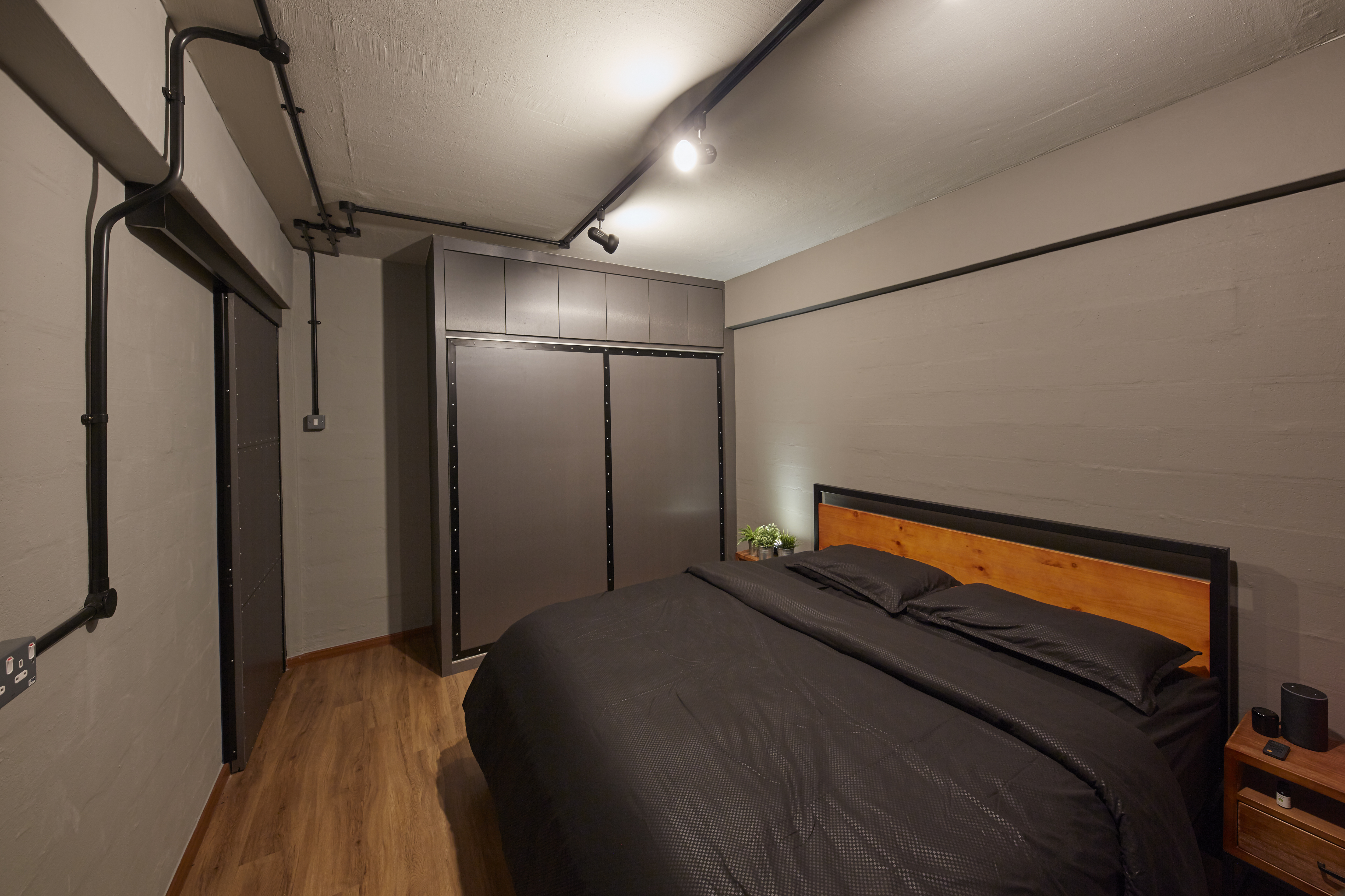 Industrial, Rustic Design - Bedroom - HDB 3 Room - Design by New Interior Design 