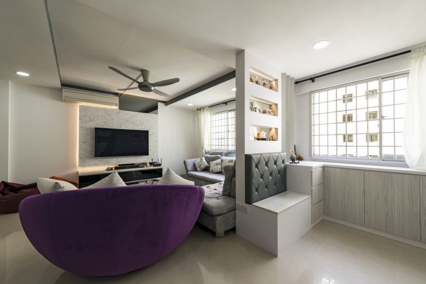 Contemporary, Modern Design - Living Room - HDB 4 Room - Design by New Interior Design 