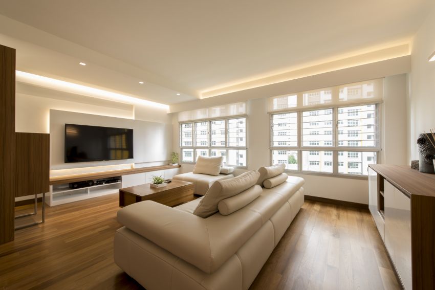 Modern Design - Living Room - HDB 5 Room - Design by New Interior Design 