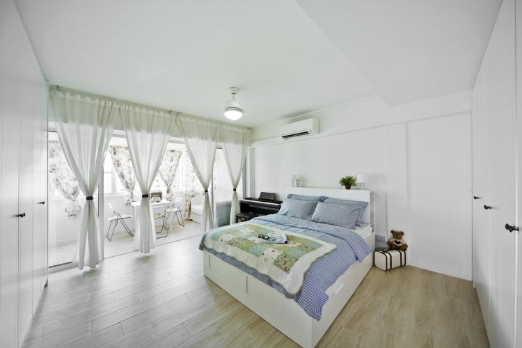 Country, Minimalist Design - Bedroom - HDB Executive Apartment - Design by New Interior Design 