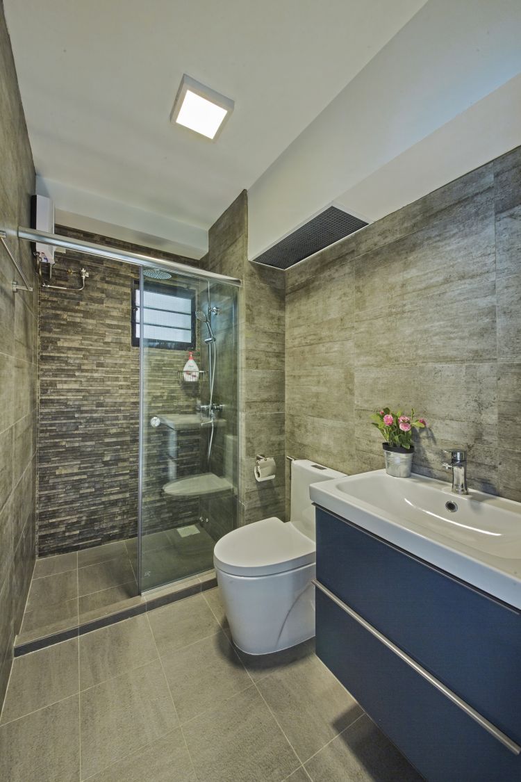 Country, Modern Design - Bathroom - HDB 4 Room - Design by New Interior Design 