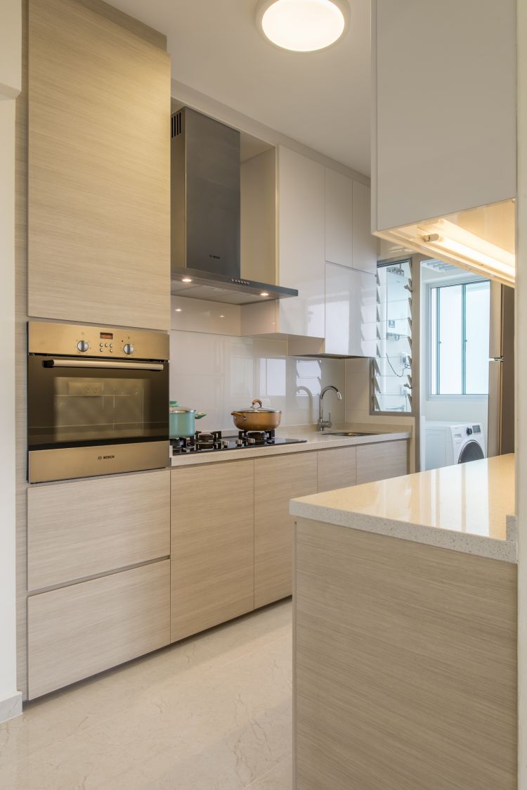 Minimalist, Modern Design - Kitchen - HDB 4 Room - Design by New Interior Design 