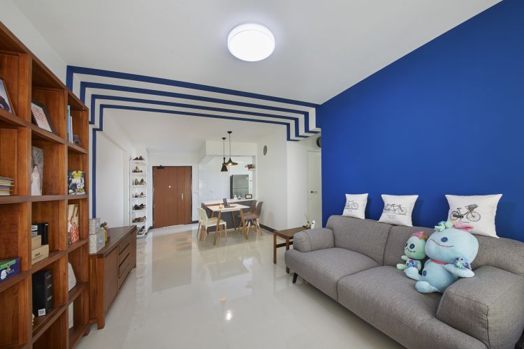 Contemporary, Modern Design - Living Room - HDB 4 Room - Design by New Interior Design 