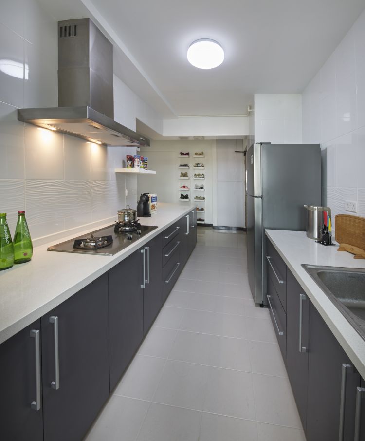 Contemporary, Modern Design - Kitchen - HDB 4 Room - Design by New Interior Design 
