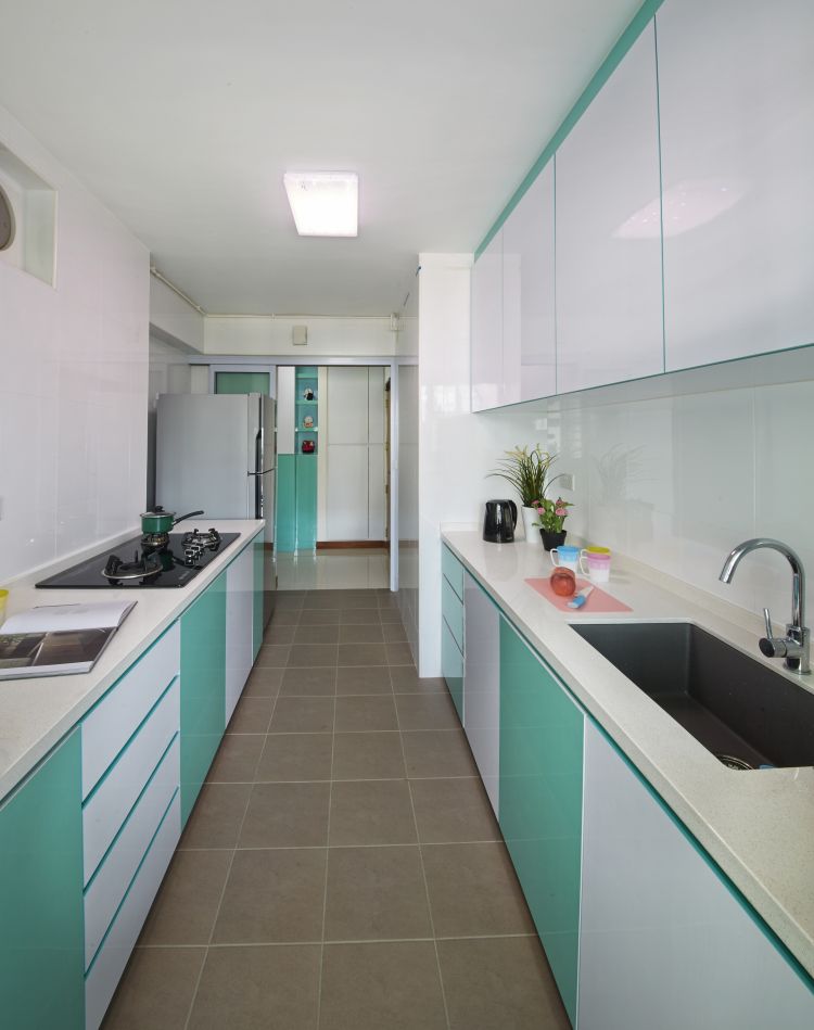 Minimalist, Modern Design - Kitchen - HDB 4 Room - Design by New Interior Design 