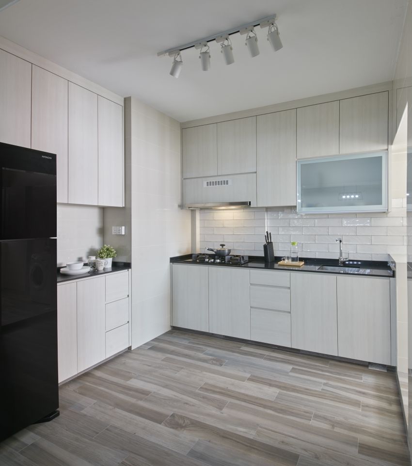 Classical, Contemporary, Modern Design - Kitchen - HDB Executive Apartment - Design by New Interior Design 