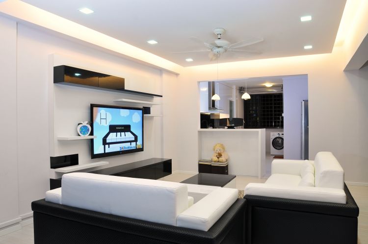 Minimalist, Modern, Scandinavian Design - Living Room - HDB 5 Room - Design by New Interior Design 