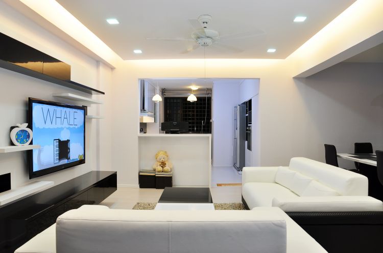 Minimalist, Modern, Scandinavian Design - Living Room - HDB 5 Room - Design by New Interior Design 