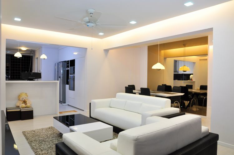 Minimalist, Modern, Scandinavian Design - Living Room - HDB 5 Room - Design by New Interior Design 