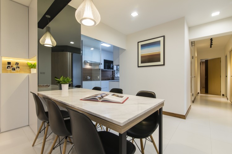 Contemporary, Minimalist Design - Dining Room - HDB 5 Room - Design by Newedge design