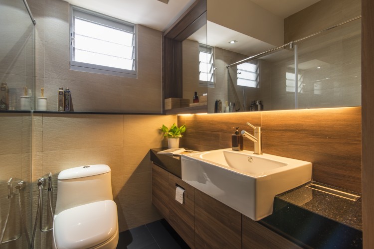 Contemporary, Minimalist Design - Bathroom - HDB 5 Room - Design by Newedge design